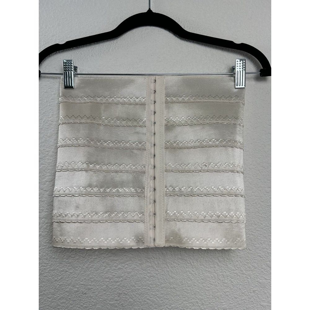 White Reduction Underbust Waist Trainer Hourglass Bondage Size XXL Corset